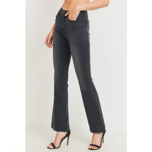 Scissor Cut Flare - Washed Black
