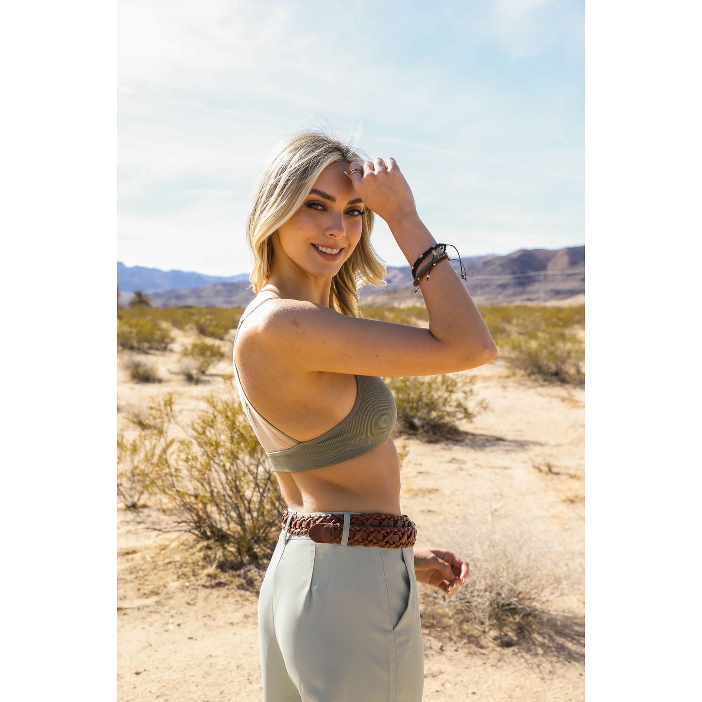 Moon Bralette - Olive
