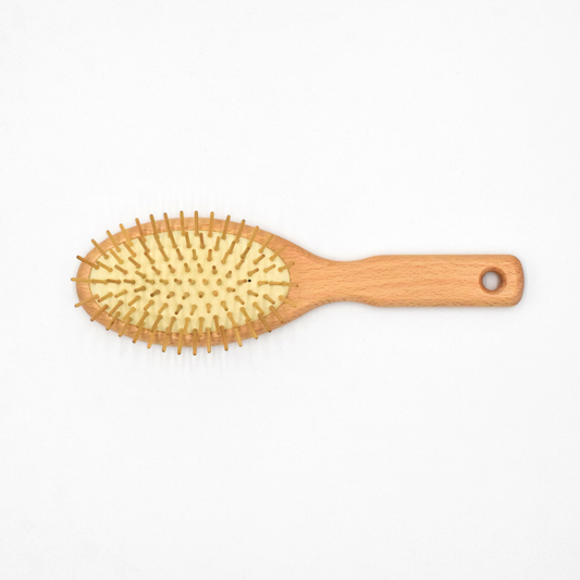 Hair Brush with Wood Pins