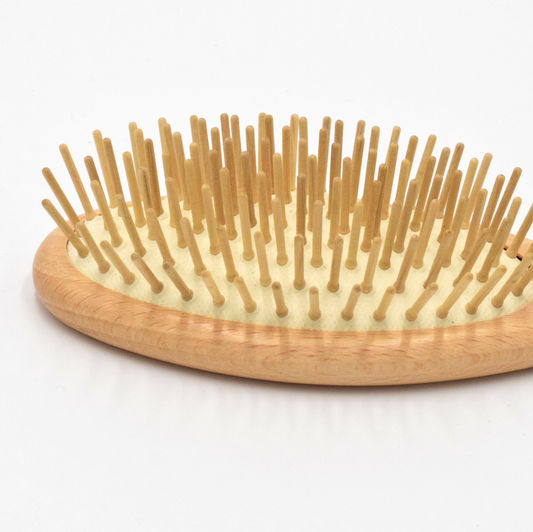 Hair Brush with Wood Pins