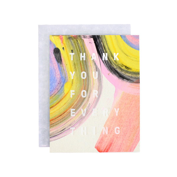 Rainbow Thanks Card by Moglea