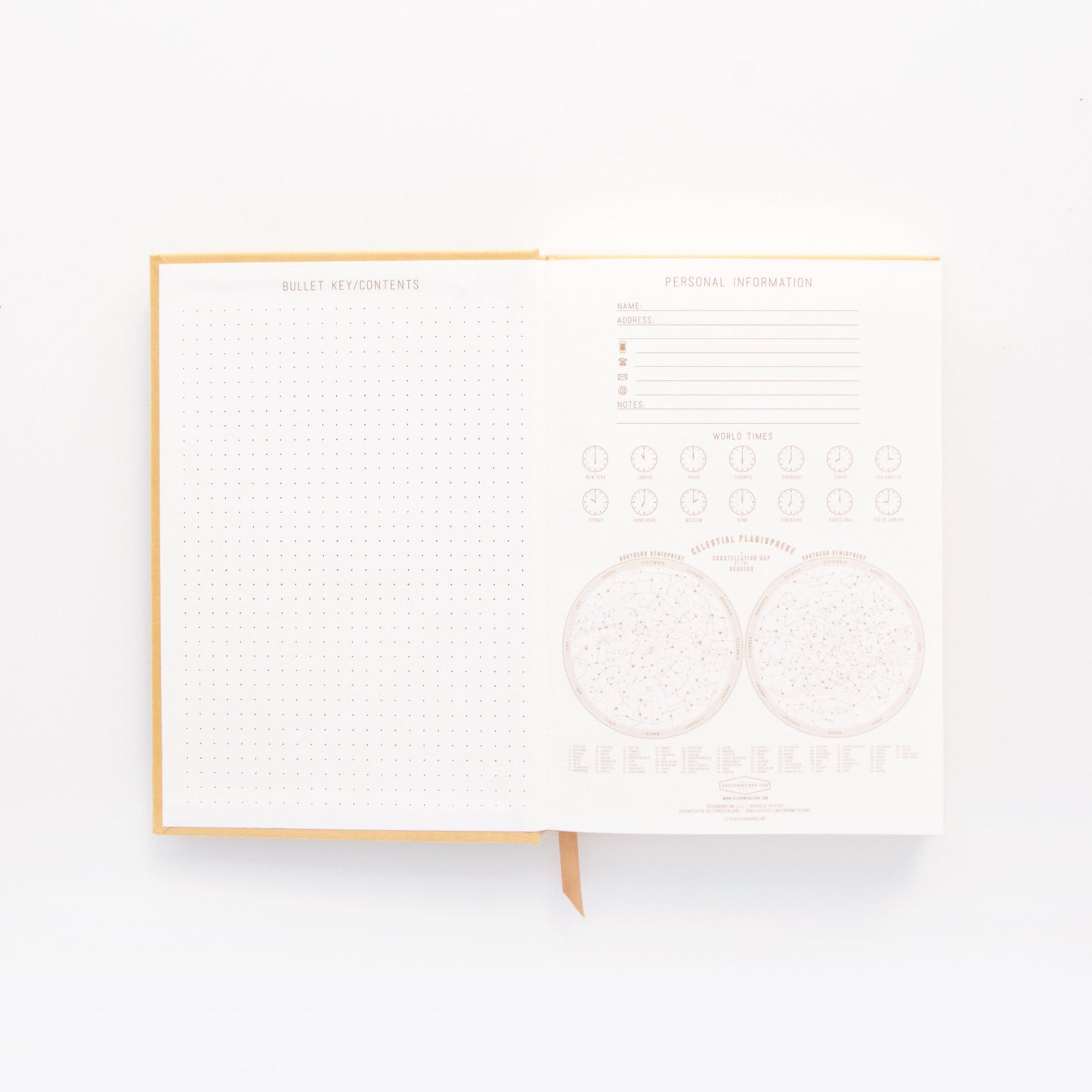 Bookcloth Weekly Planner - Radiant Suns Block