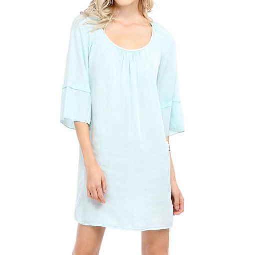 Tencel Scoop Neck Dress - Mint