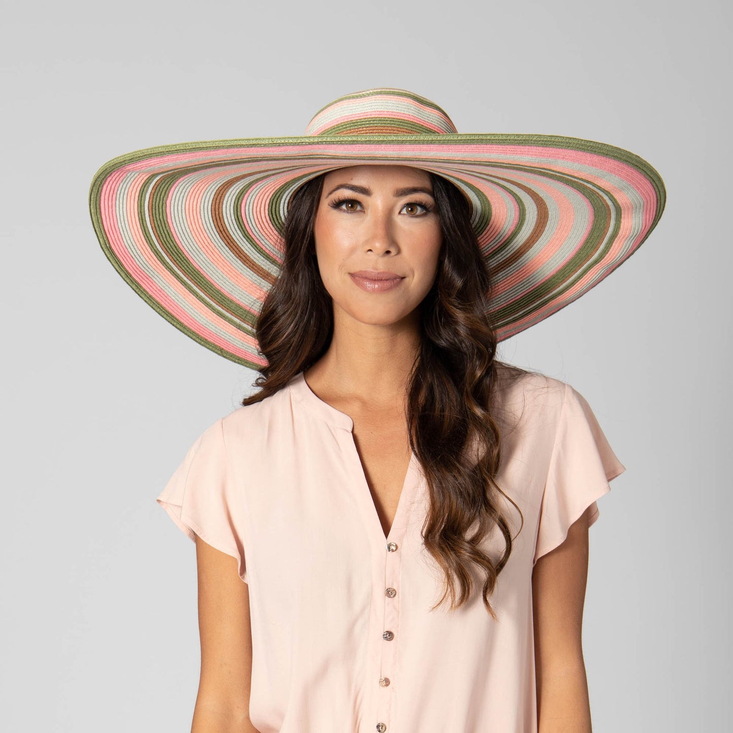 Day Off Striped Floppy Hat