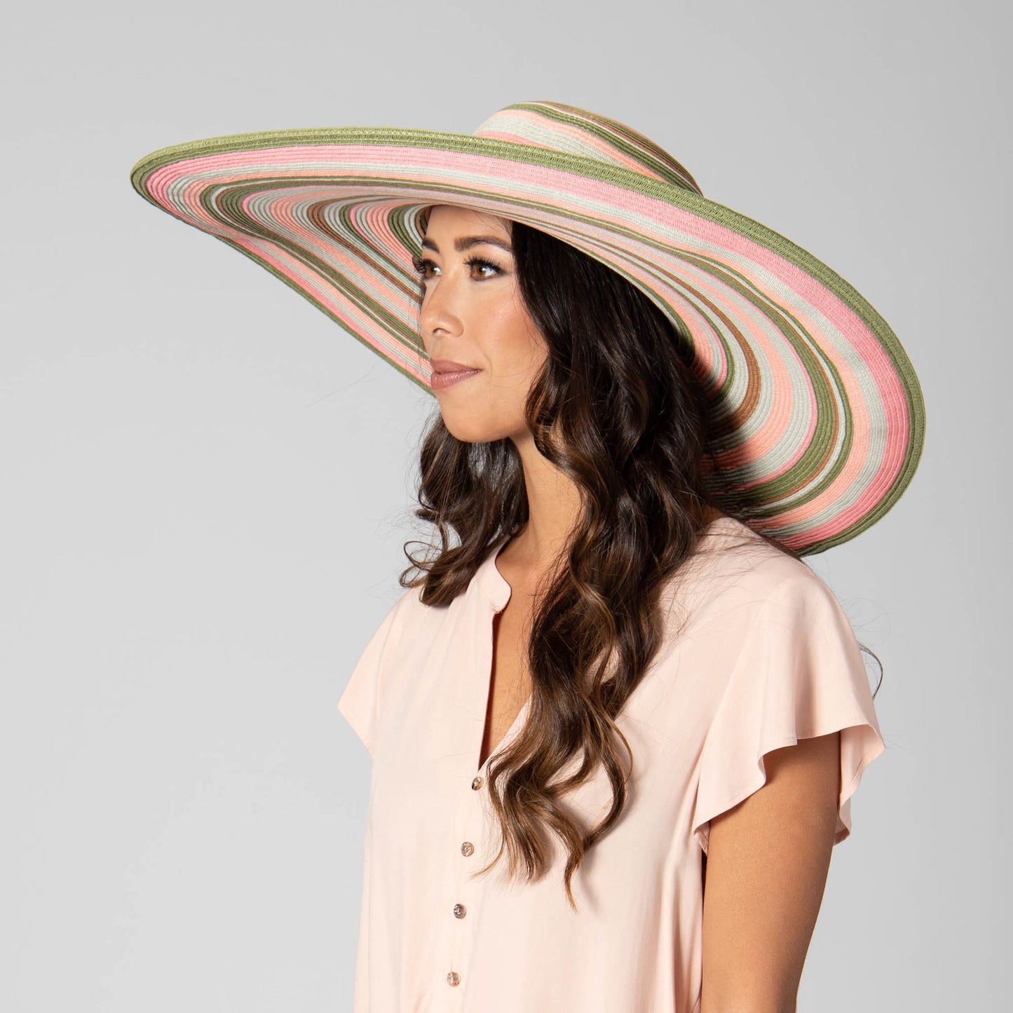 Day Off Striped Floppy Hat