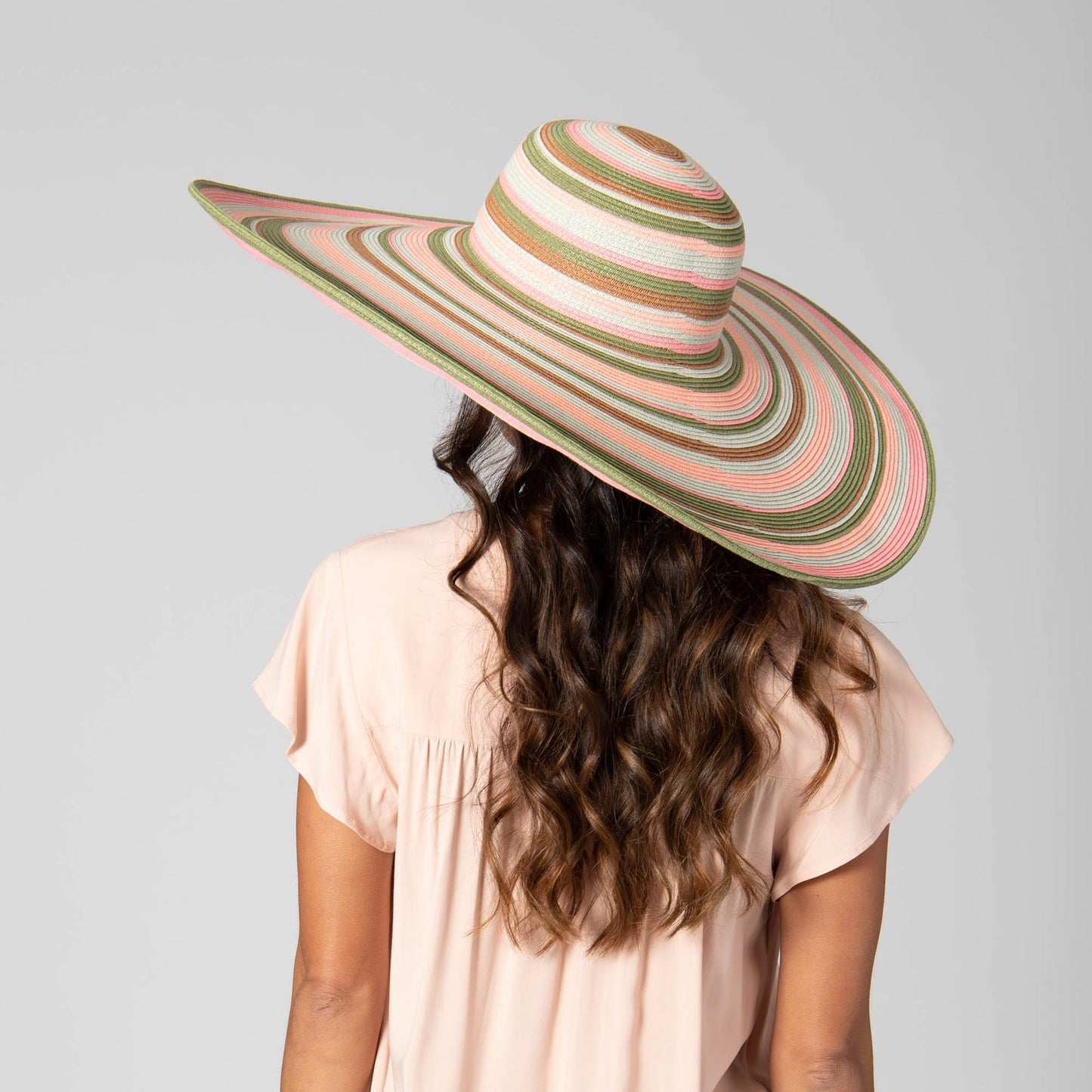 Day Off Striped Floppy Hat
