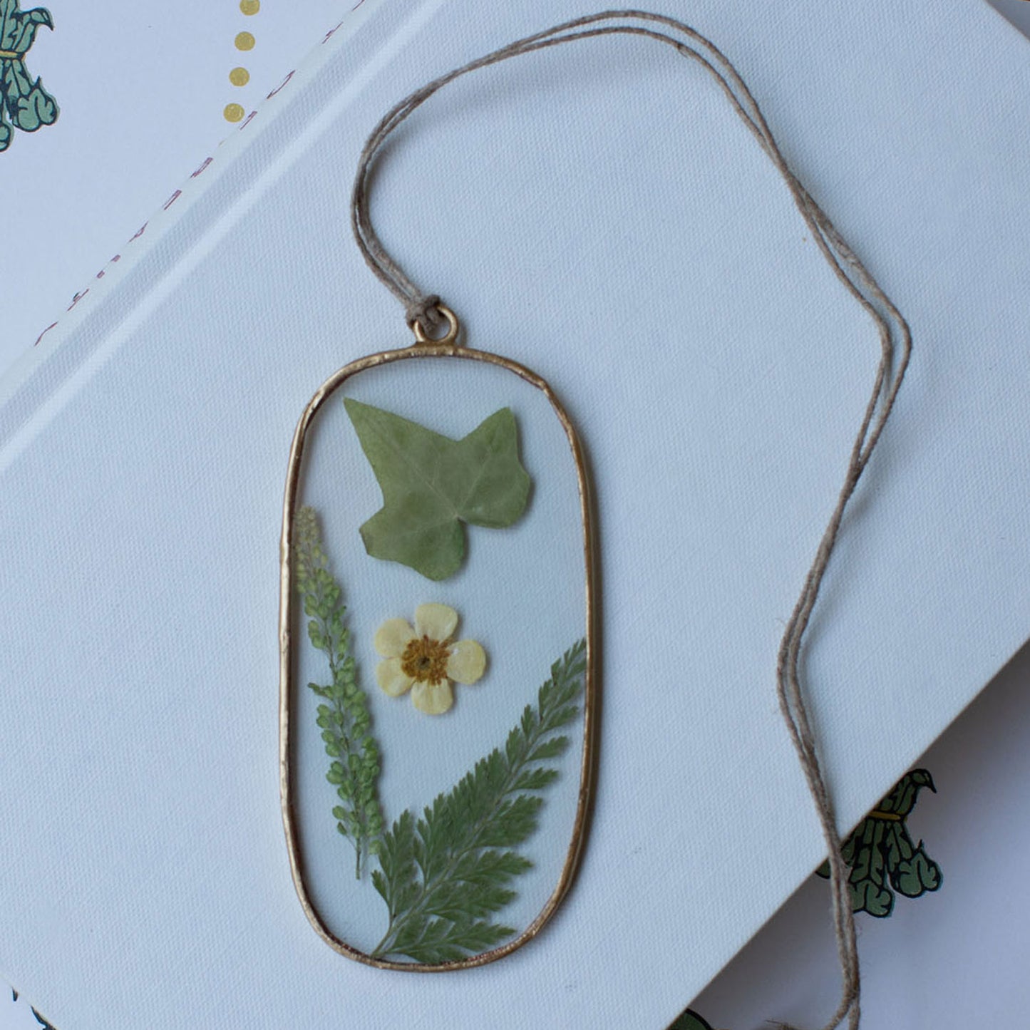 Buttercup Pressed Floral Pendant