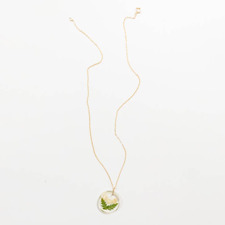Botanical Full Moon Pendant - Elderberry