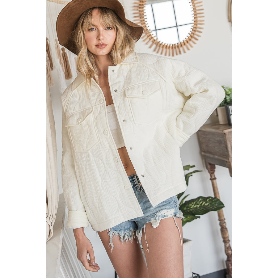 Quilted Jacket - Off White