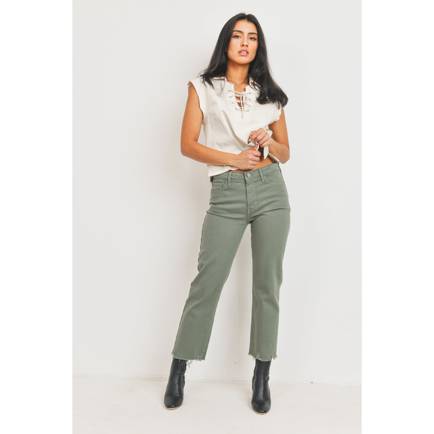 The Vintage Straight - Olive