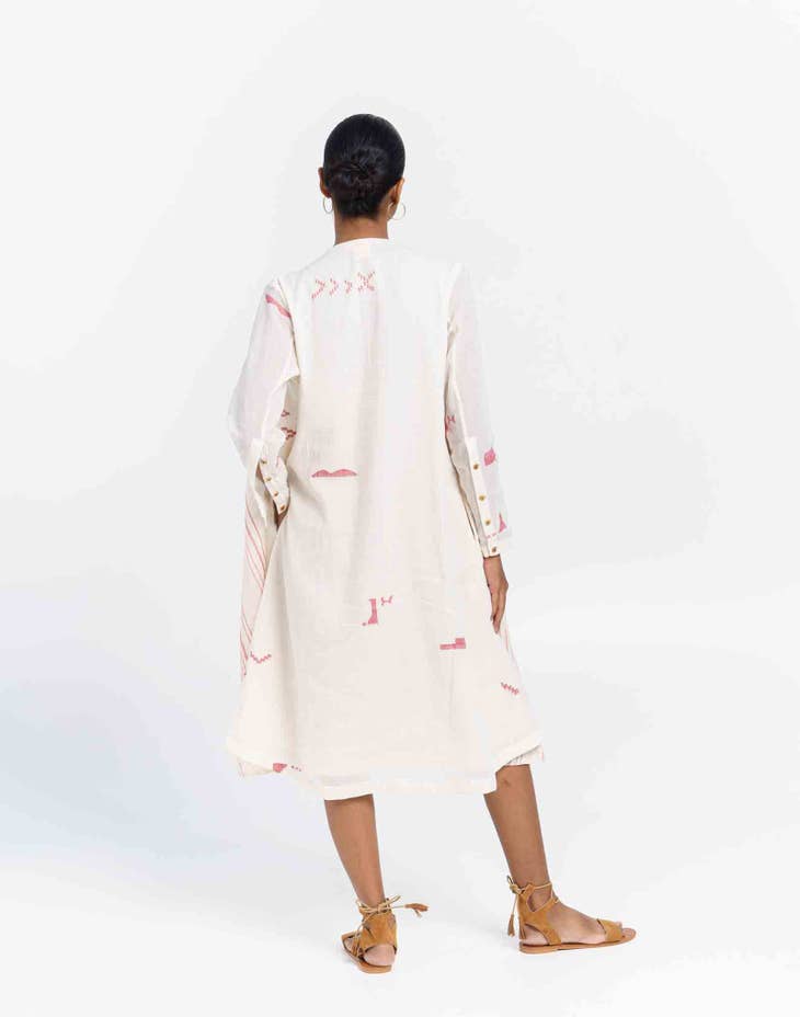 A-Line Fluid Midi Dress