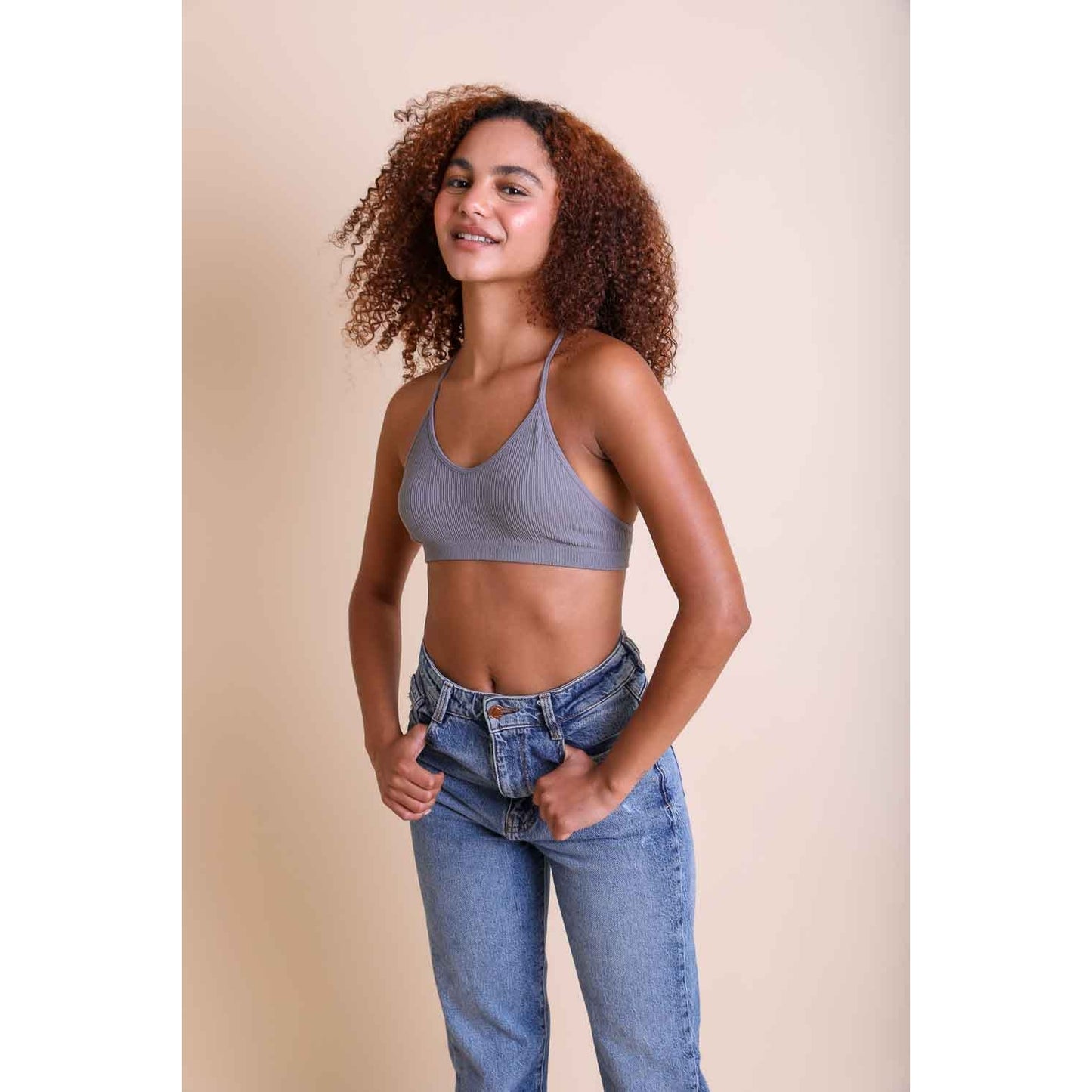 Mesh Racerback - Gray