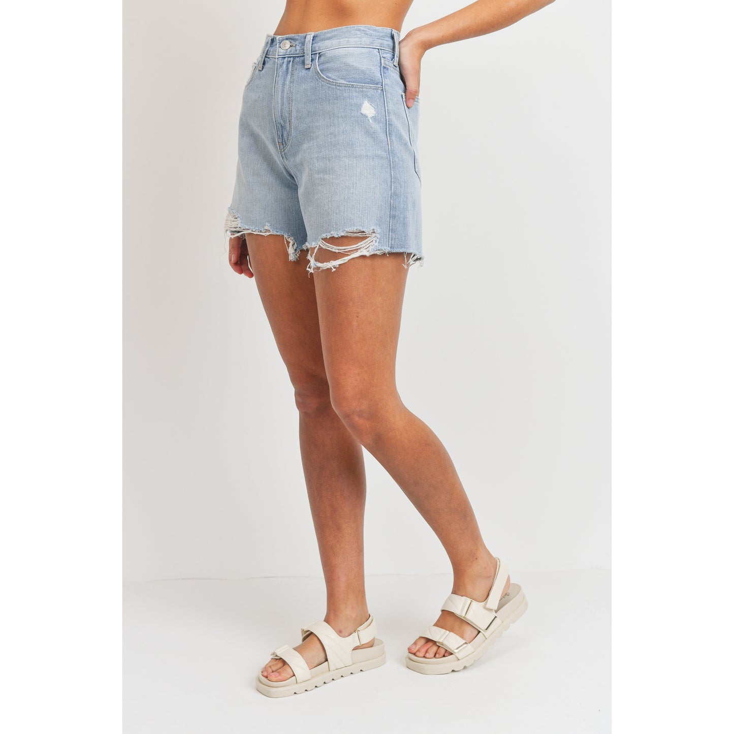 Vintage Boy Short - Light Wash Denim