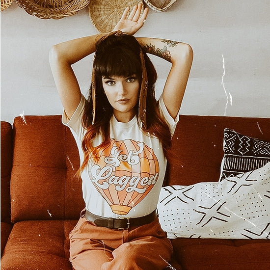 Jet Lagged Tee - Cream - Final Sale