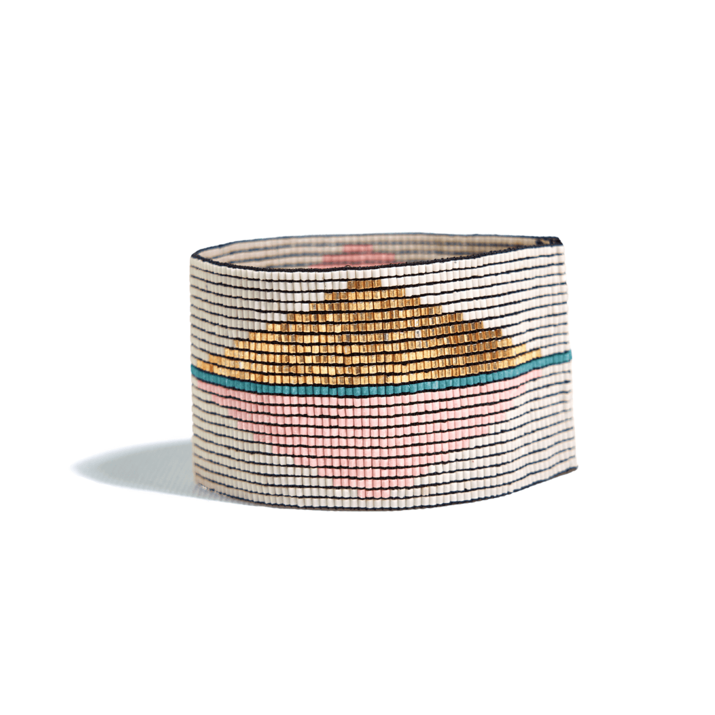 Brooklyn Beaded Stretch Bracelet - Blush