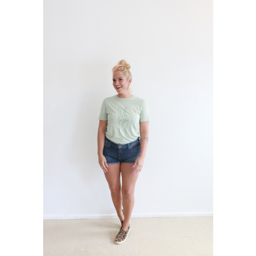 Peace Tee - Seafoam