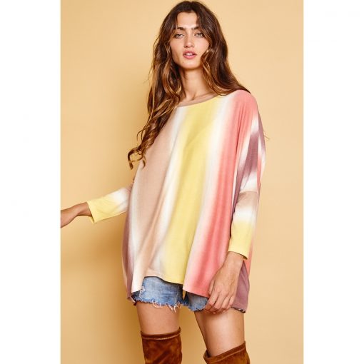Relaxed Tie Dye Top - Multi