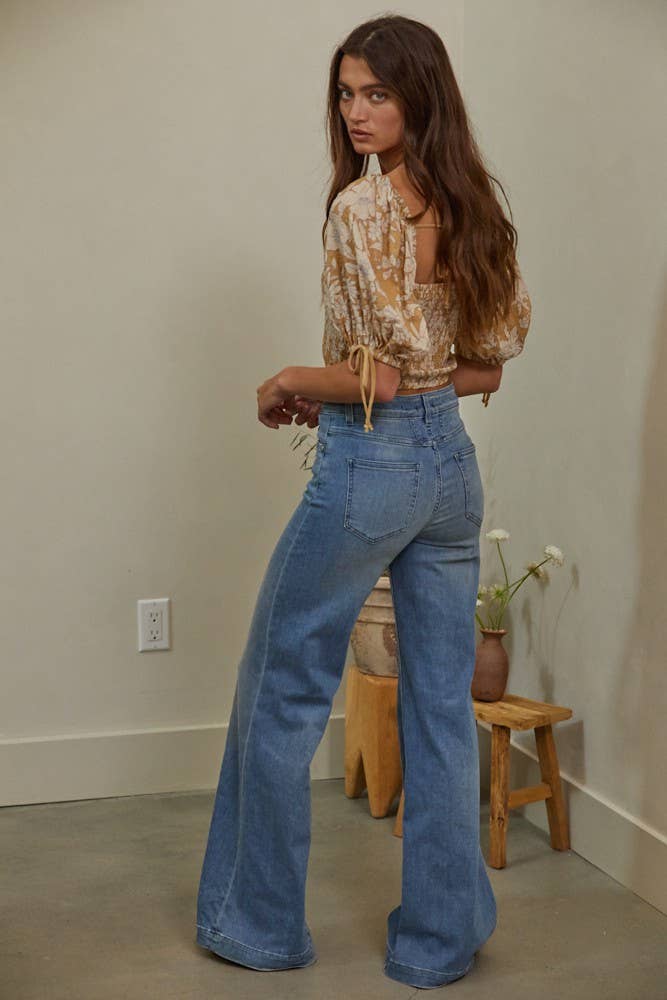 Everlast Floral Top - Mustard