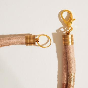 Butterfly Knot Necklace - Peach