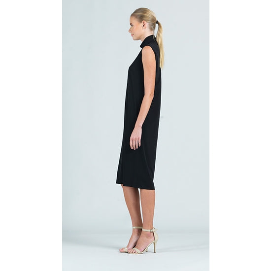 Mock Neck Midi Tank Dress