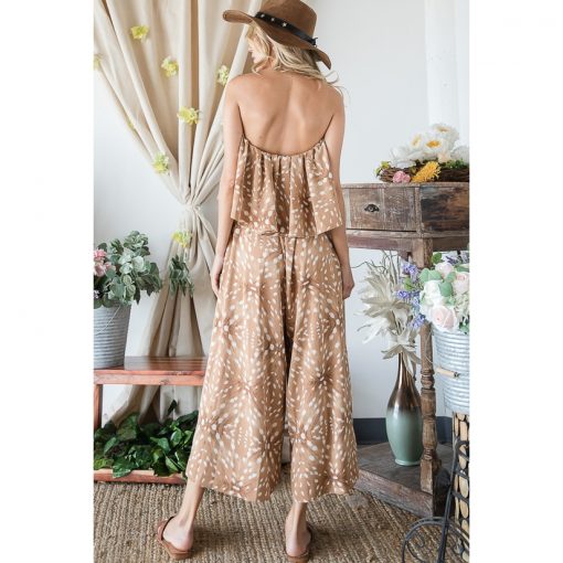 Tube Jumpsuit - Camel