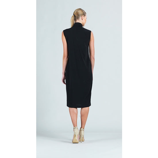 Mock Neck Midi Tank Dress
