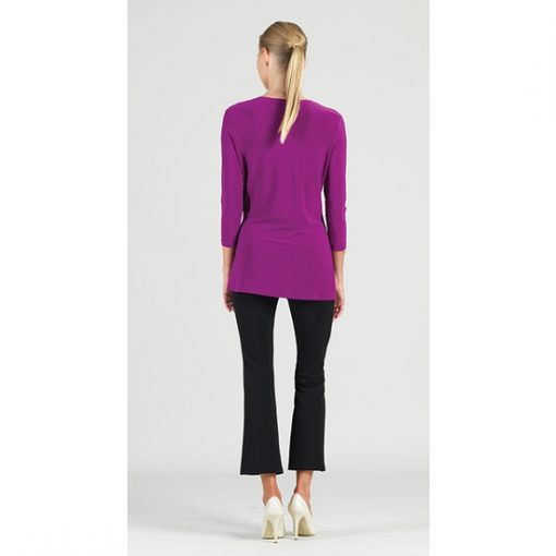 Faux Tie Tunic - Violet