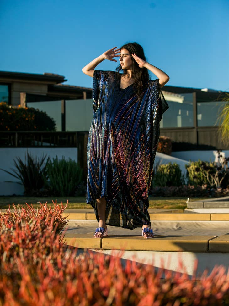 Midnight Lotus Caftan