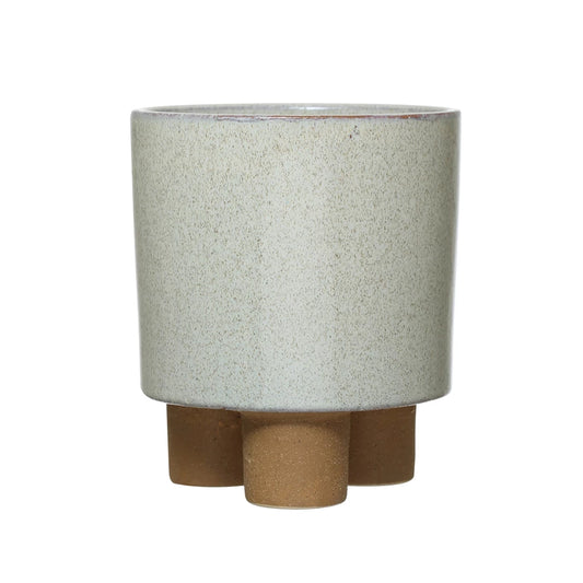 Stoneware Footed Planter