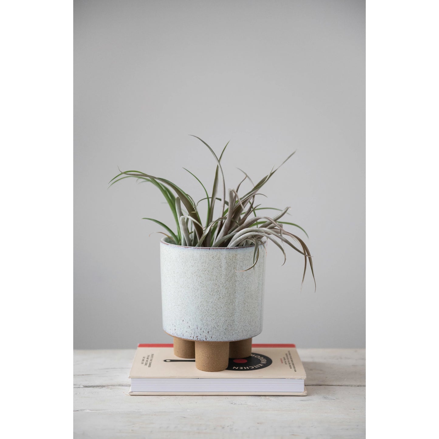 Stoneware Footed Planter