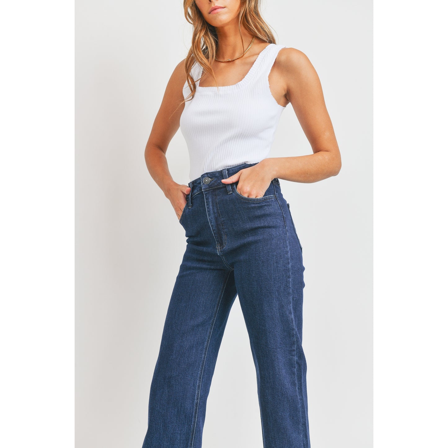 Contemporary Wide Leg - Dark Wash