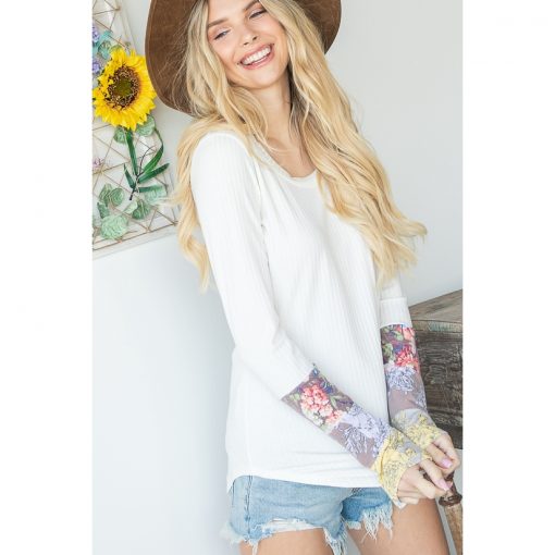 Boho Sleeve Top - Ivory