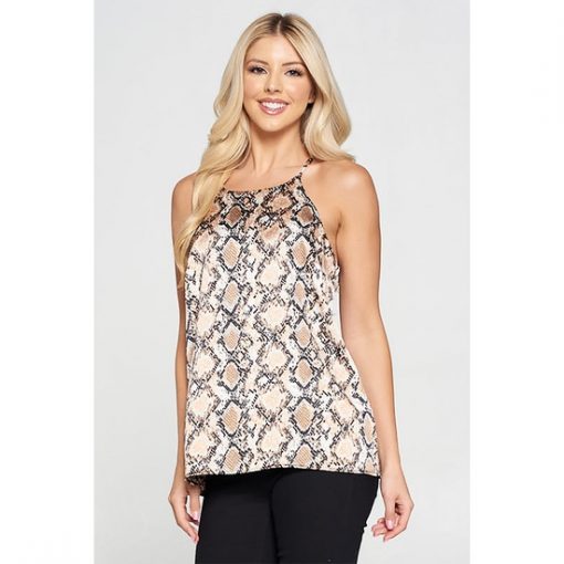 Satin Snakeskin Tank