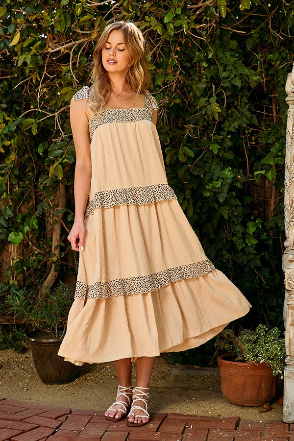 Shirred Tiered Dress
