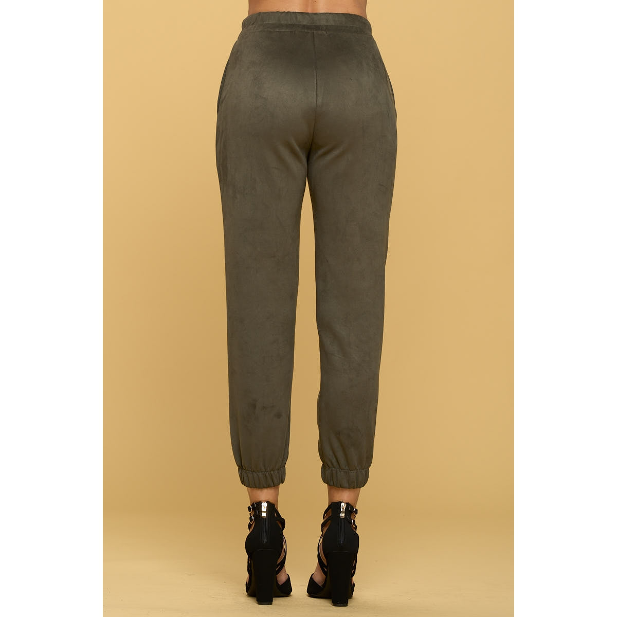 Suede Joggers
