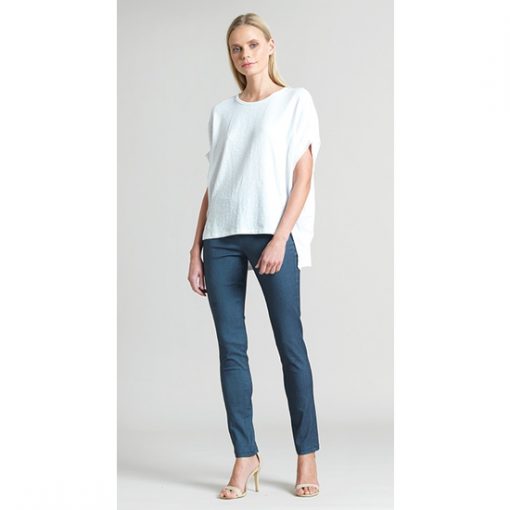 Asymmetrical Tunic Top - White