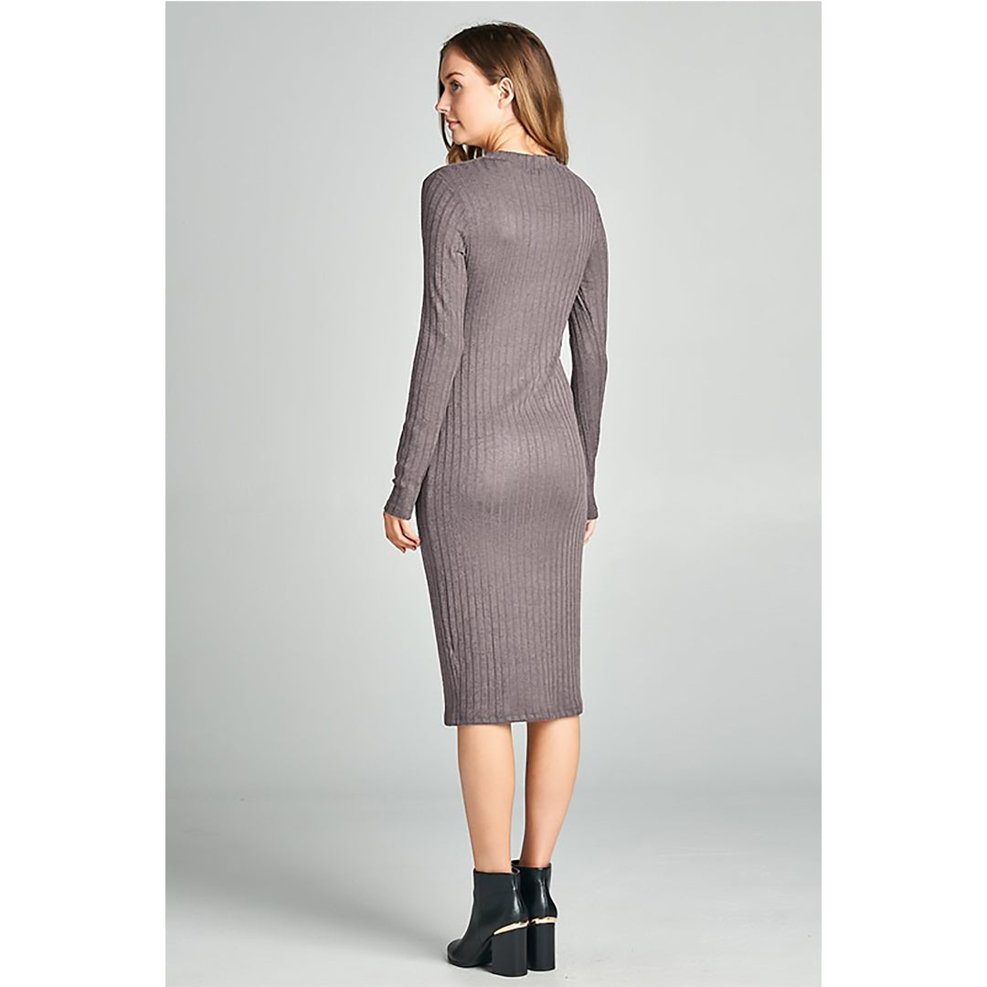 Long Sleeve Knit Bodycon Dress