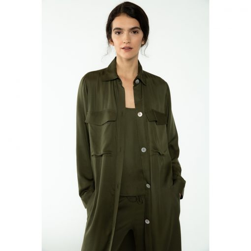 Karina Shirt Dress - Olive