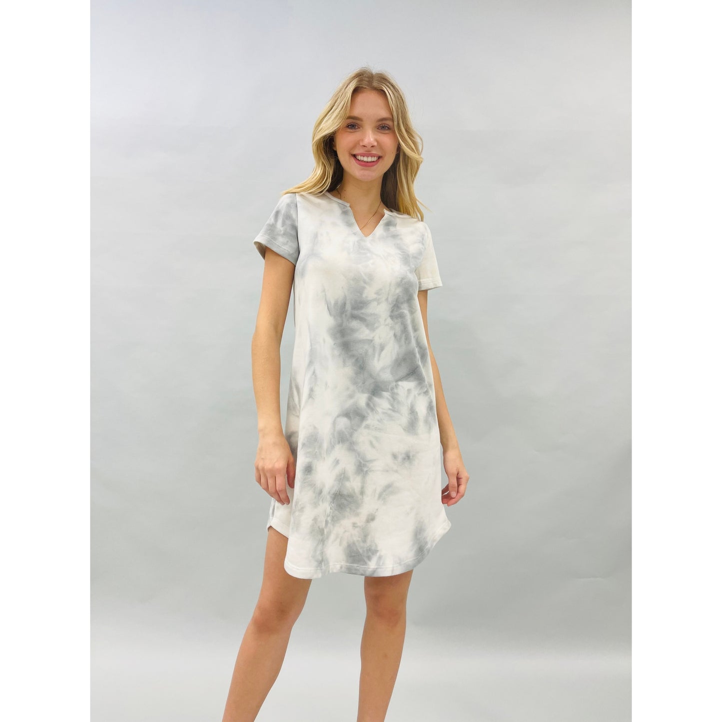 Tie Dye Dress - Grey