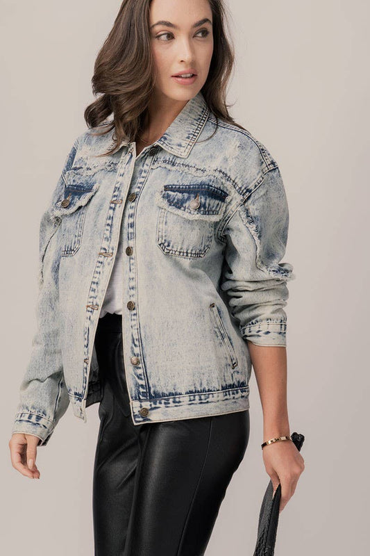 Acid Wash Denim Jacket