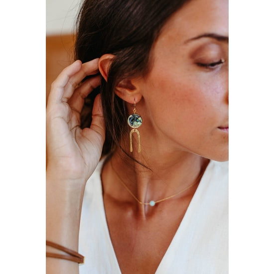 Frances Short Earrings - Mother of Pearl