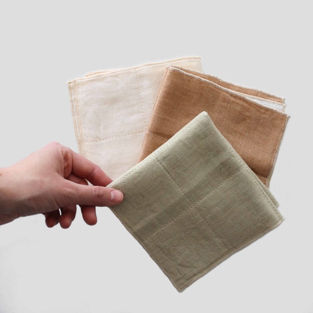Organic Cotton Face Towel - Ivory