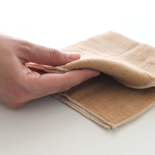 Organic Cotton Mini Towel - Brown