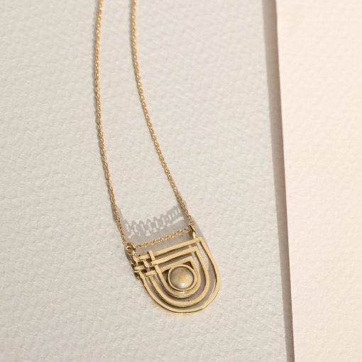 Golden Era Necklace - Agate