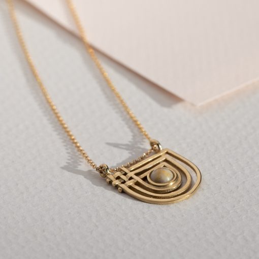 Golden Era Necklace - Agate