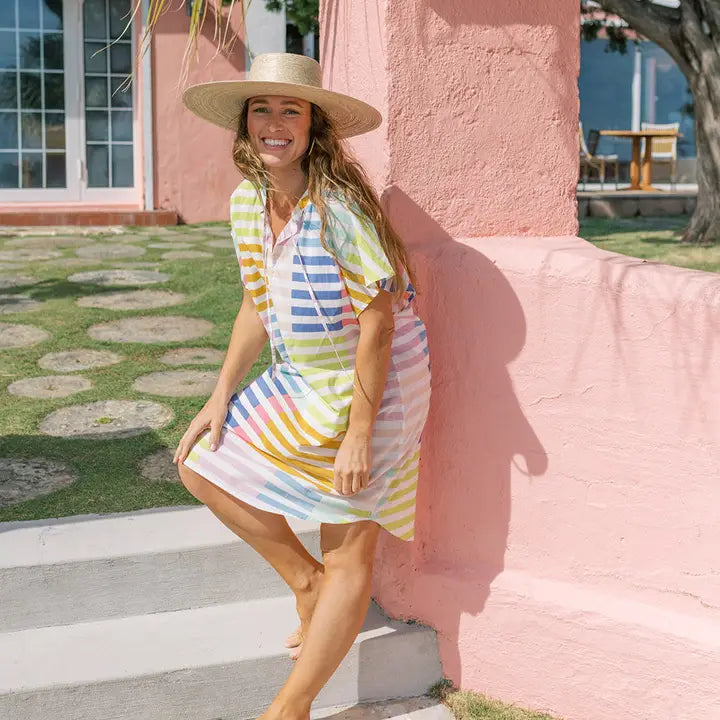 Cove Dress - Colorful Stripe