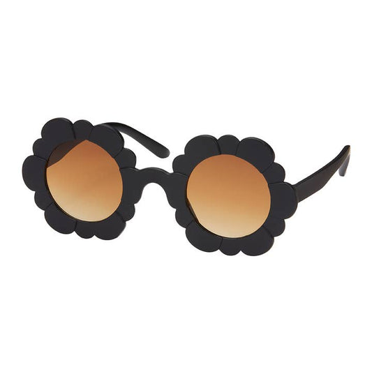 Rose Flower Sunglasses - Black