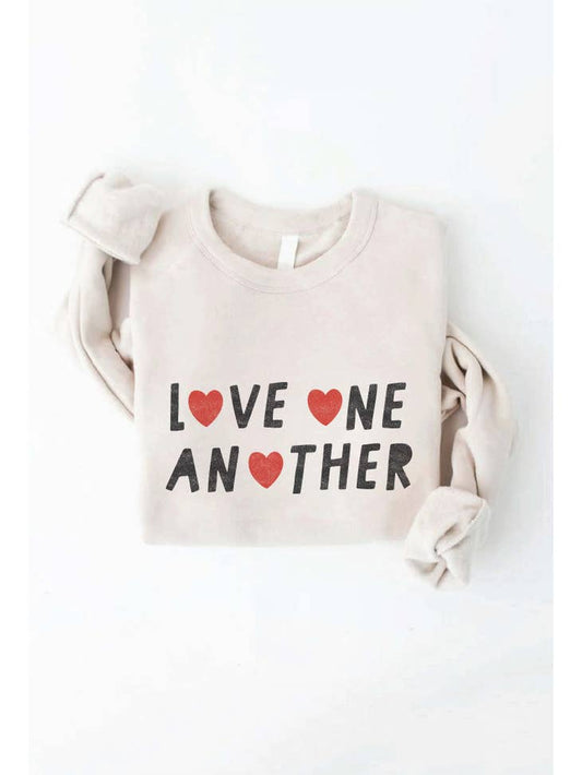 Love One Another Sweatshirt - Heather Dust