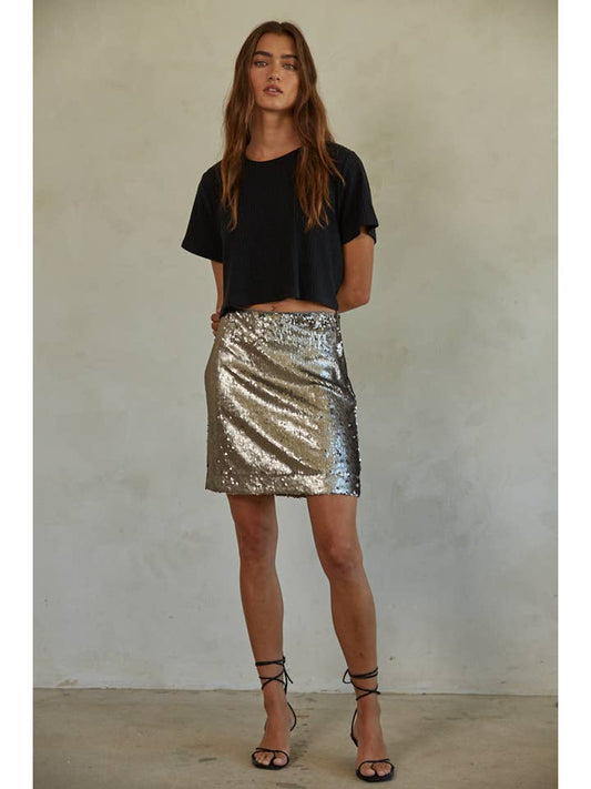 Gone Out Skirt - Charcoal