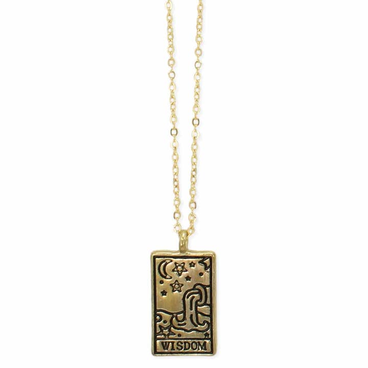 Tarot Card Necklace - Wisdom